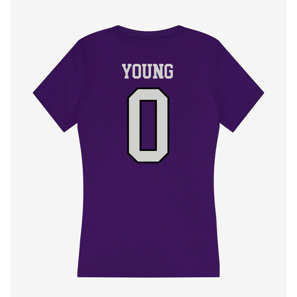 Weber - NCAA Football : Robert Young - Women's V-Neck T-Shirt-1