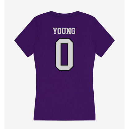 Weber - NCAA Football : Robert Young - Women's V-Neck T-Shirt-1