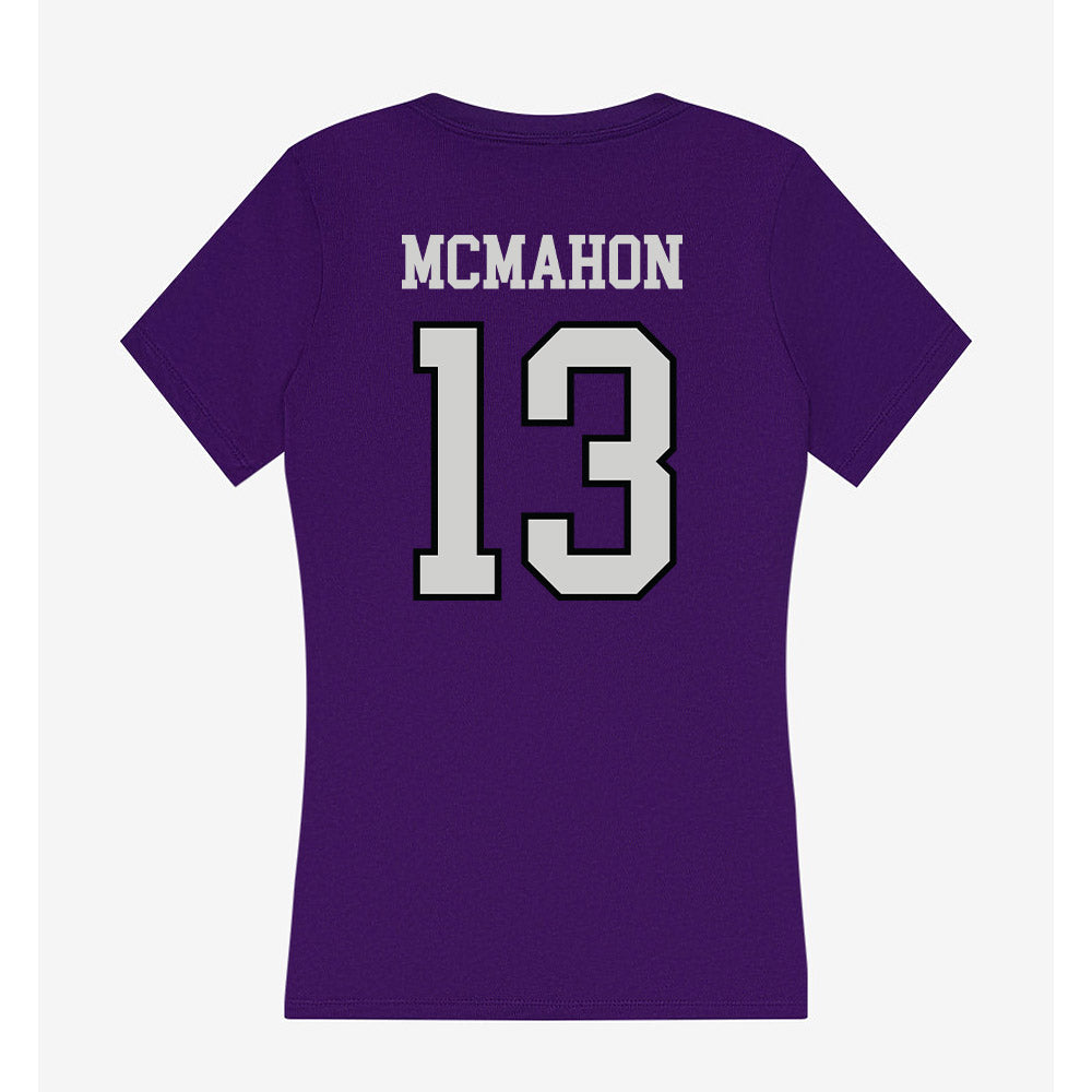 Weber - NCAA Softball : Jordan McMahon - Women's V-Neck T-Shirt-1