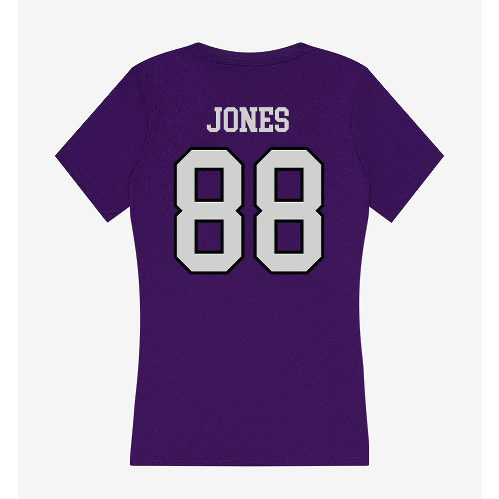 Weber - NCAA Football : Dahlyn Jones - Women's V-Neck T-Shirt-1