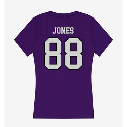 Weber - NCAA Football : Dahlyn Jones - Women's V-Neck T-Shirt-1
