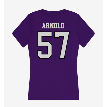 Weber - NCAA Football : Donovan Arnold - Women's V-Neck T-Shirt-1