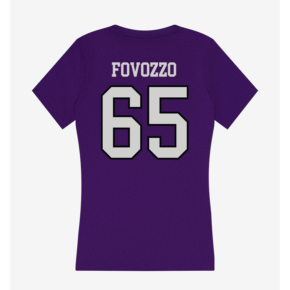 Weber - NCAA Football : Nicholas Fovozzo - Women's V-Neck T-Shirt-1