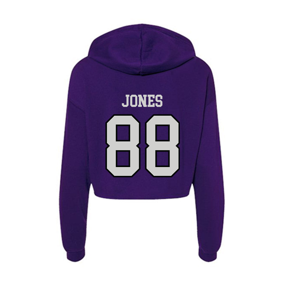 Weber - NCAA Football : Dahlyn Jones - Women's Crop Fleece Hoodie-1