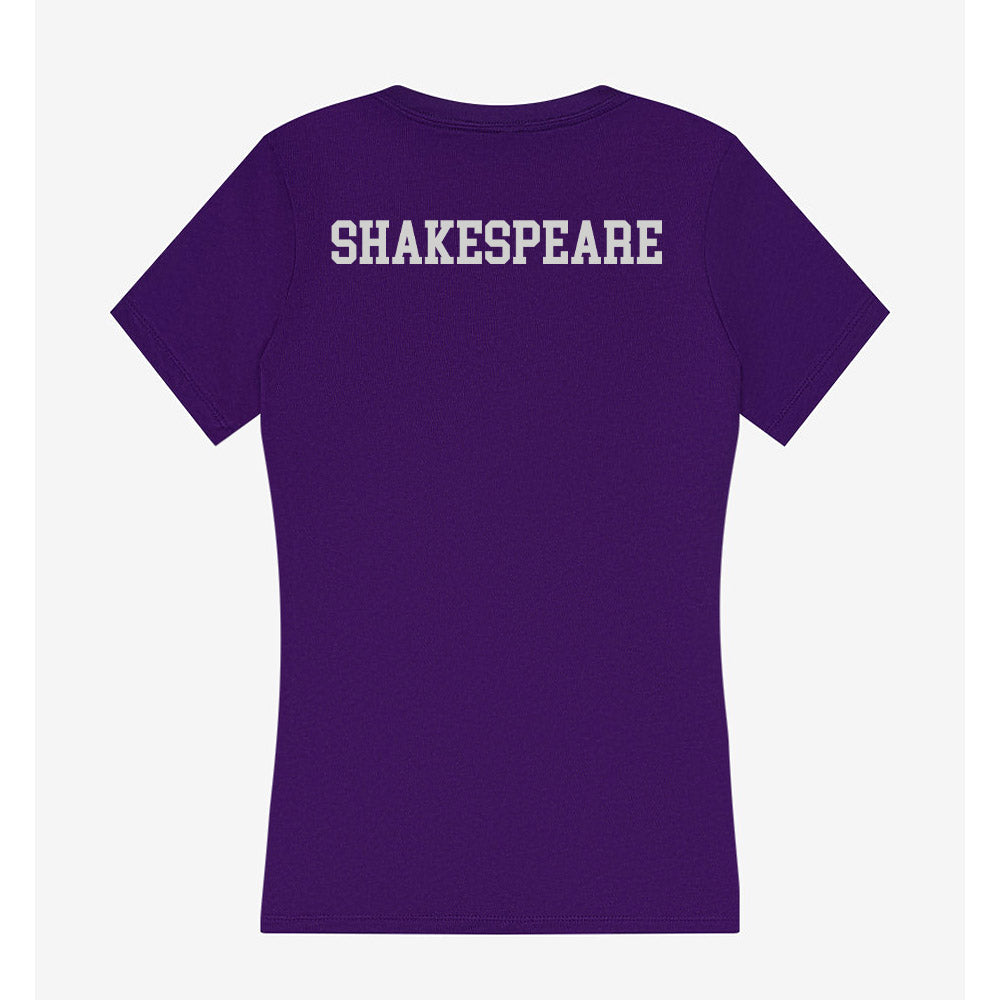 Weber - NCAA Men's Track & Field : Chris Shakespeare - Women's V-Neck T-Shirt-1