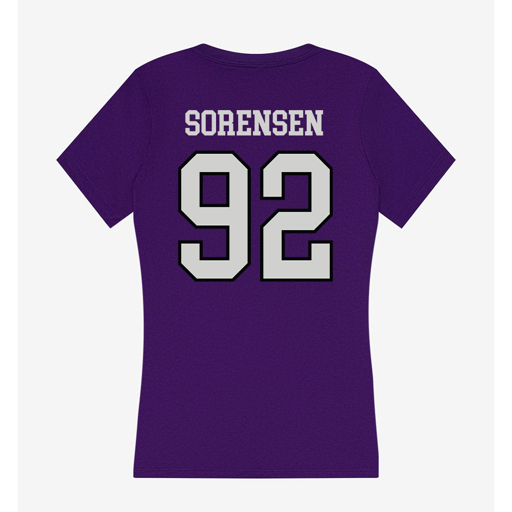 Weber - NCAA Football : Boyd Sorensen - Women's V-Neck T-Shirt-1