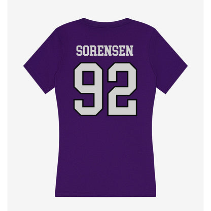 Weber - NCAA Football : Boyd Sorensen - Women's V-Neck T-Shirt-1