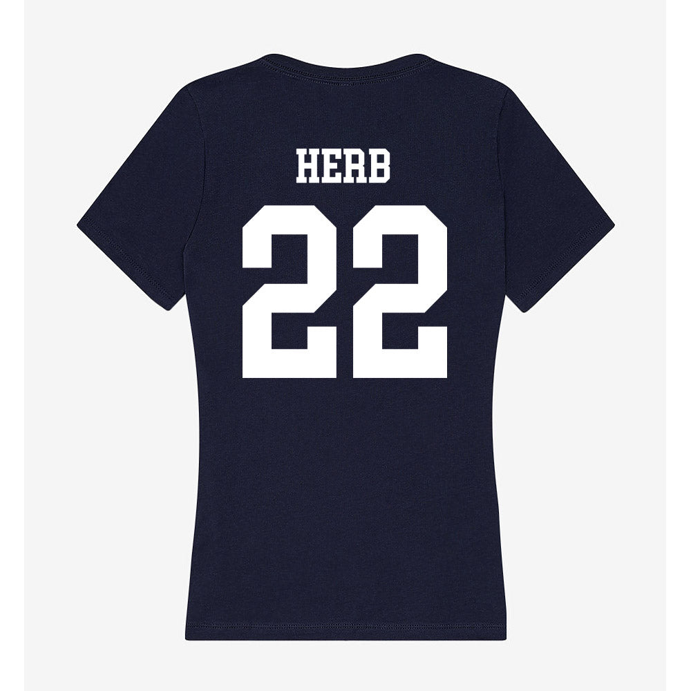 UWF - NCAA Women's Soccer : Kaitlyn Herb - Women's V-Neck T-Shirt-1