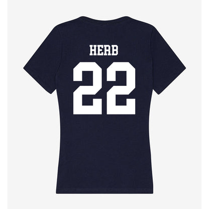 UWF - NCAA Women's Soccer : Kaitlyn Herb - Women's V-Neck T-Shirt-1