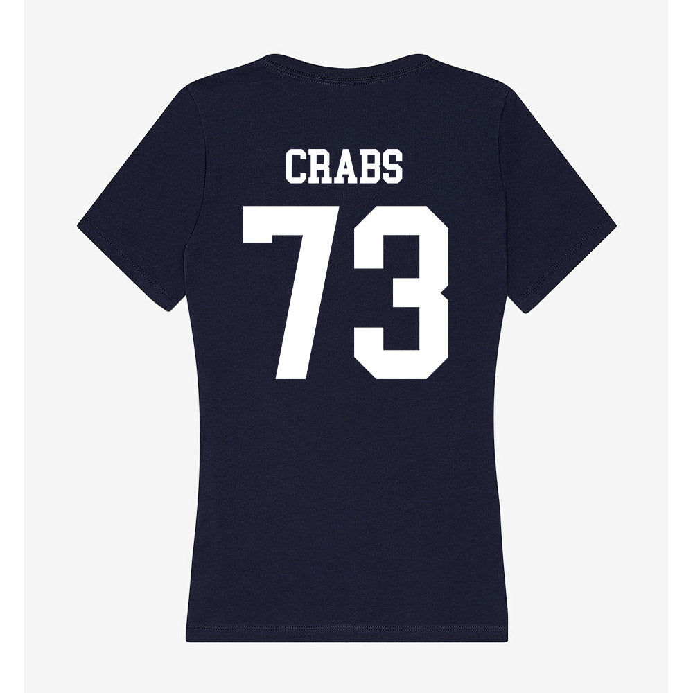 UWF - NCAA Football : Logan Crabs - Women's V-Neck T-Shirt-1