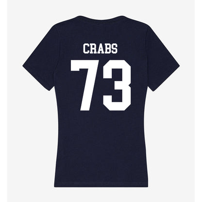 UWF - NCAA Football : Logan Crabs - Women's V-Neck T-Shirt-1