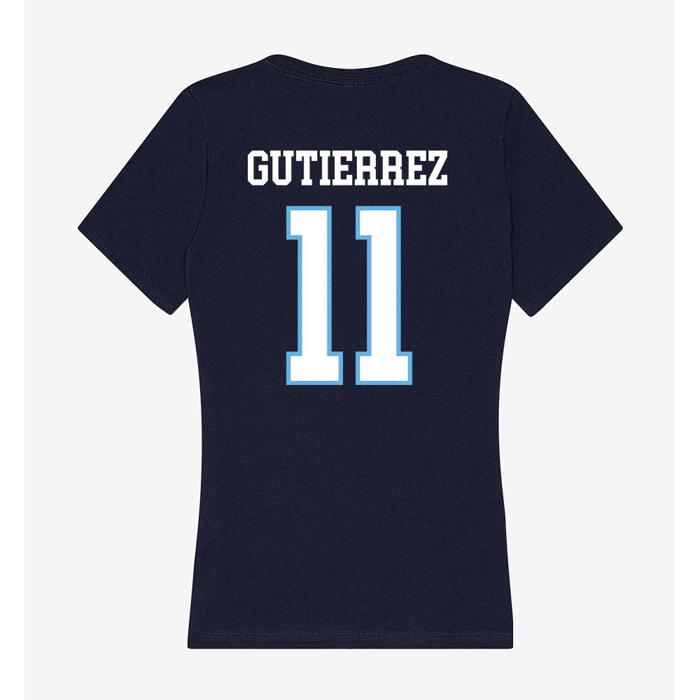 San Diego - NCAA Baseball : Diego Gutierrez - Women's V-Neck T-Shirt-1