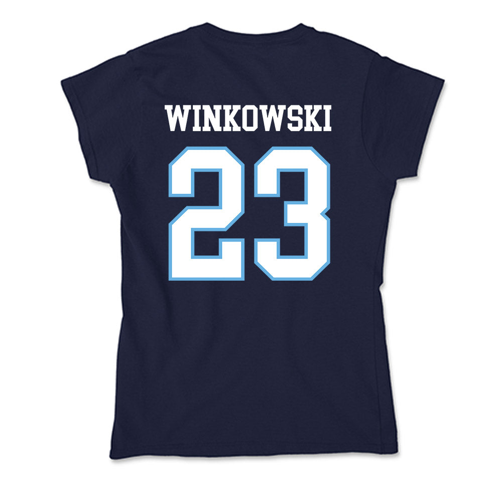 San Diego - NCAA Men's Basketball : Piotr Winkowski - Soft Style Women’s T-Shirt-1