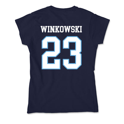 San Diego - NCAA Men's Basketball : Piotr Winkowski - Soft Style Women’s T-Shirt-1