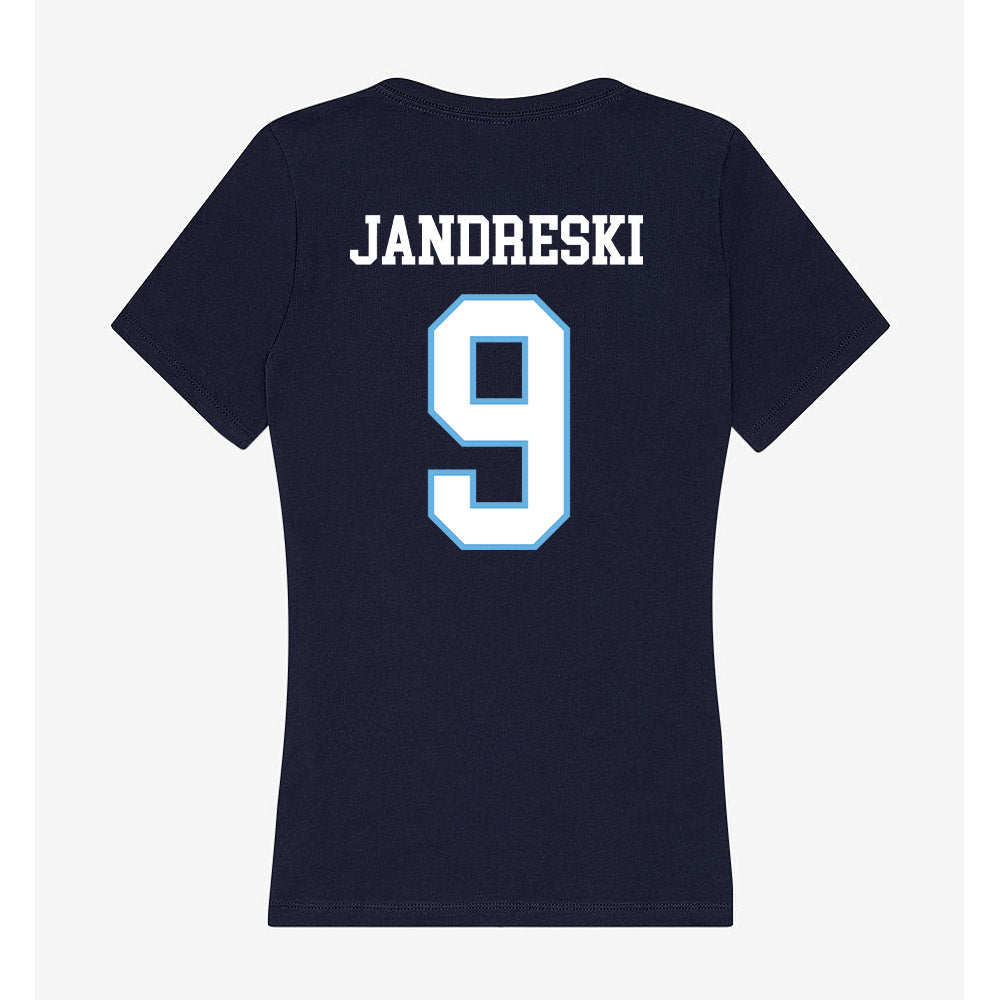 San Diego - NCAA Women's Soccer : Olivia Jandreski - Women's V-Neck T-Shirt-1