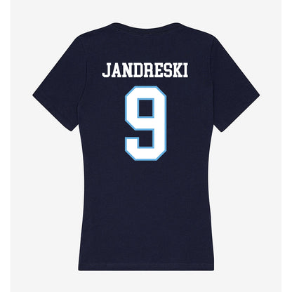 San Diego - NCAA Women's Soccer : Olivia Jandreski - Women's V-Neck T-Shirt-1