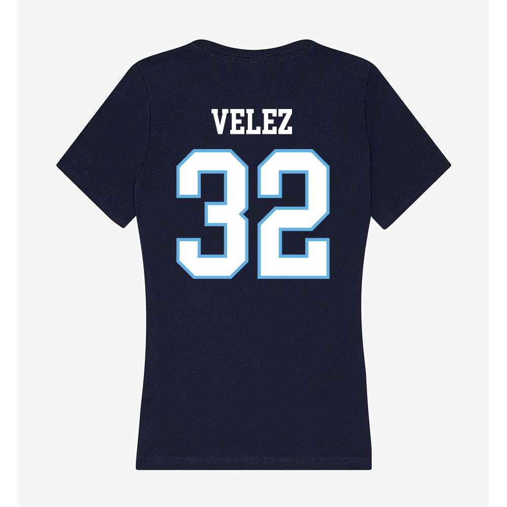 San Diego - NCAA Men's Soccer : Gus Velez - Women's V-Neck T-Shirt-1