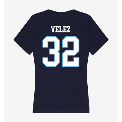 San Diego - NCAA Men's Soccer : Gus Velez - Women's V-Neck T-Shirt-1