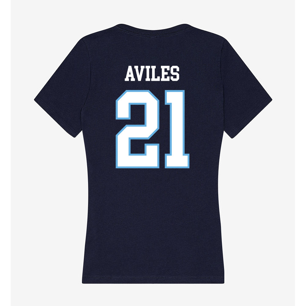 San Diego - NCAA Men's Basketball : Alejandro Aviles - Women's V-Neck T-Shirt-1