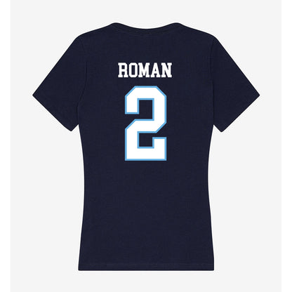 San Diego - NCAA Men's Soccer : Michael Roman - Women's V-Neck T-Shirt-1