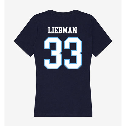 San Diego - NCAA Women's Soccer : Makenna Liebman - Women's V-Neck T-Shirt-1