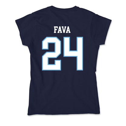 San Diego - NCAA Men's Soccer : Luca Fava - Soft Style Women’s T-Shirt-1