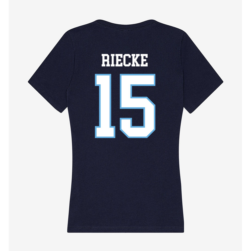 San Diego - NCAA Men's Soccer : Owen Riecke - Women's V-Neck T-Shirt-1