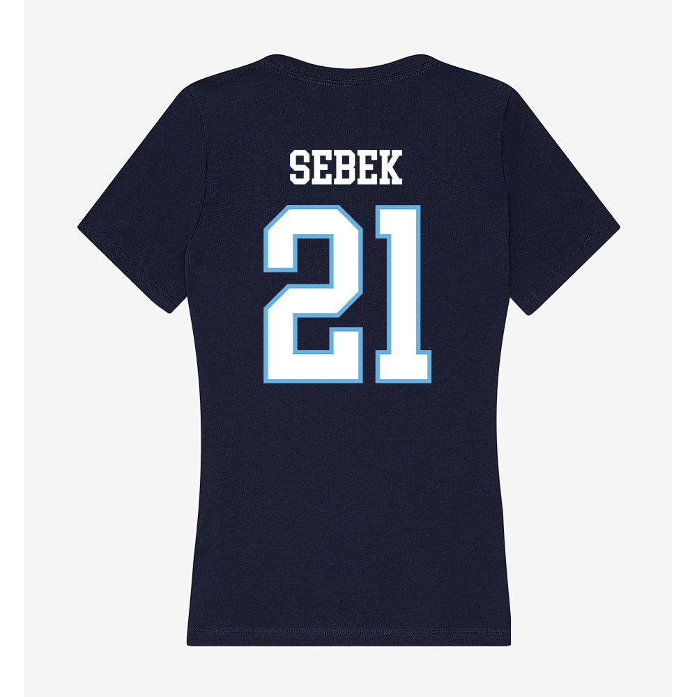 San Diego - NCAA Baseball : Caleb Sebek - Women's V-Neck T-Shirt-1