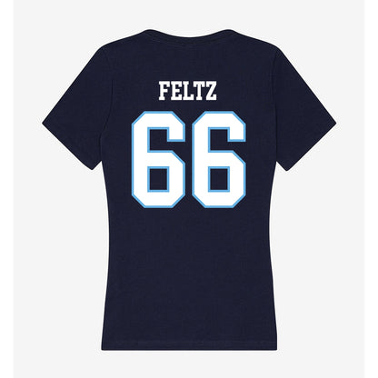 San Diego - NCAA Football : Zane Feltz - Women's V-Neck T-Shirt-1