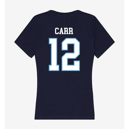 San Diego - NCAA Women's Basketball : Erica Carr - Women's V-Neck T-Shirt-1