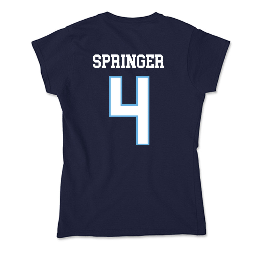 San Diego - NCAA Baseball : Gabe Springer - Soft Style Women’s T-Shirt-1