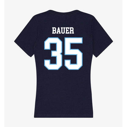 San Diego - NCAA Men's Soccer : Mathias Bauer - Women's V-Neck T-Shirt-1