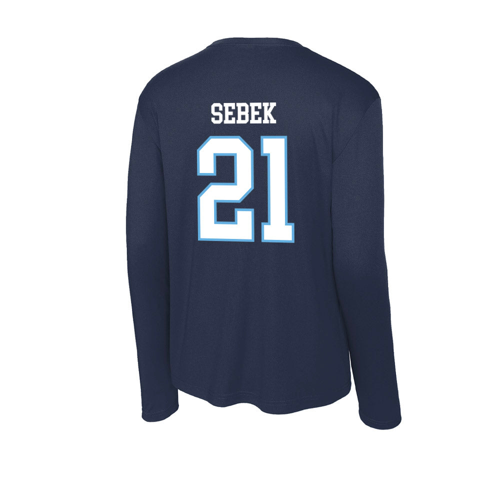 San Diego - NCAA Baseball : Caleb Sebek - Activewear Long Sleeve T-Shirt-1