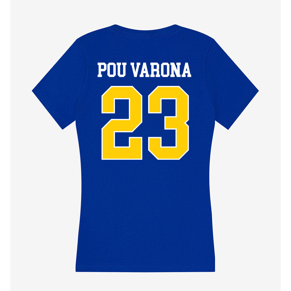 Rollins - NCAA Men's Soccer : Victoria Pou Varona - Women's V-Neck T-Shirt-1
