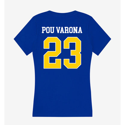 Rollins - NCAA Men's Soccer : Victoria Pou Varona - Women's V-Neck T-Shirt-1