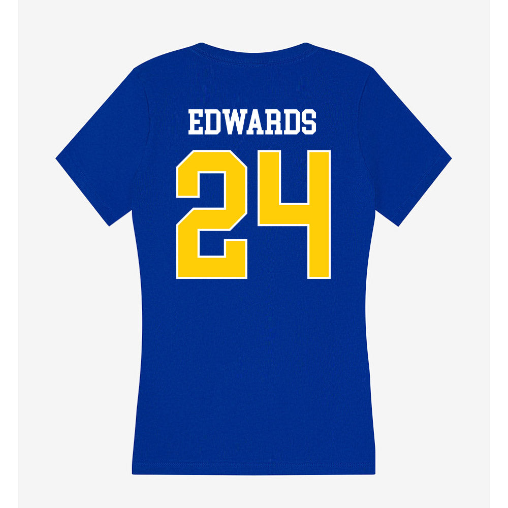 Rollins - NCAA Men's Soccer : Cory Edwards - Women's V-Neck T-Shirt-1