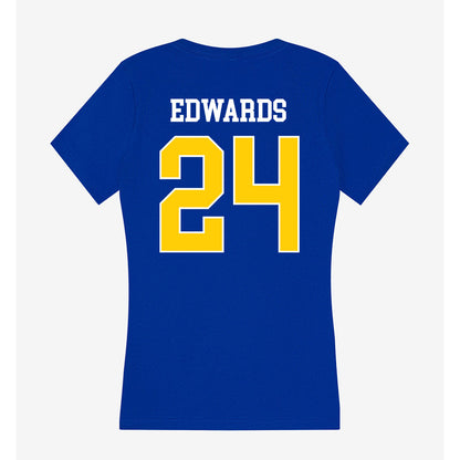 Rollins - NCAA Men's Soccer : Cory Edwards - Women's V-Neck T-Shirt-1