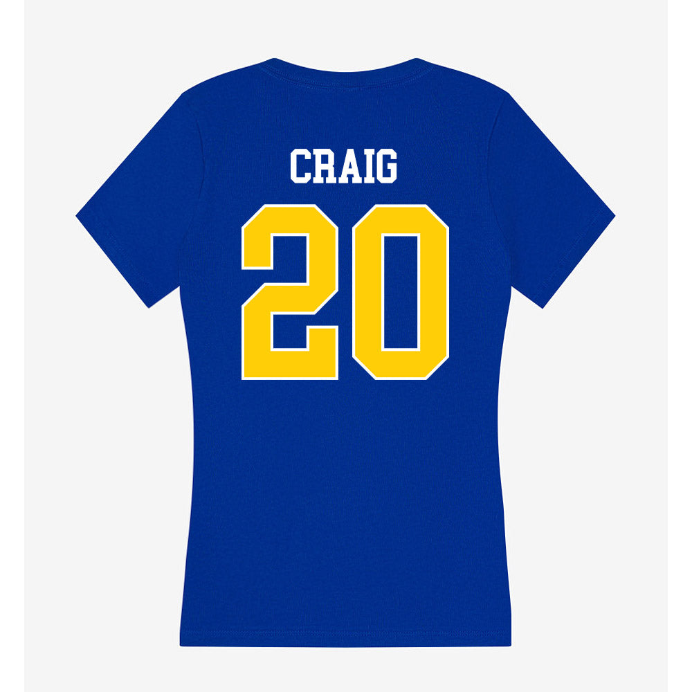 Rollins - NCAA Women's Basketball : Grace Craig - Women's V-Neck T-Shirt-1