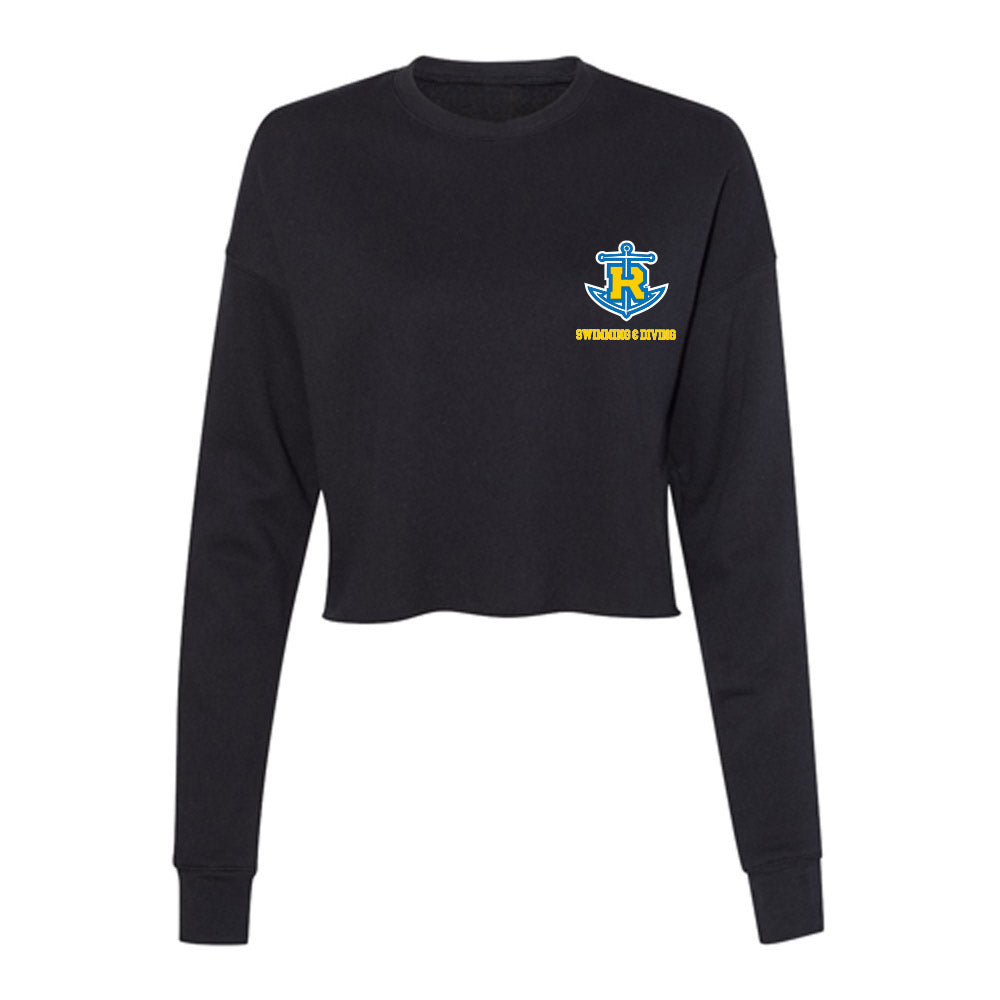 Rollins - NCAA Men's Swimming & Diving : Cooper Wiese - Women's Cropped Crew Fleece-0