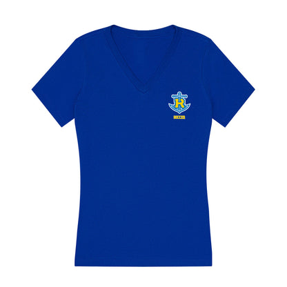 Rollins - NCAA Men's Soccer : Cory Edwards - Women's V-Neck T-Shirt-0