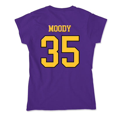 Montevallo - NCAA Men's Basketball : Miller Moody - Soft Style Women’s T-Shirt-1