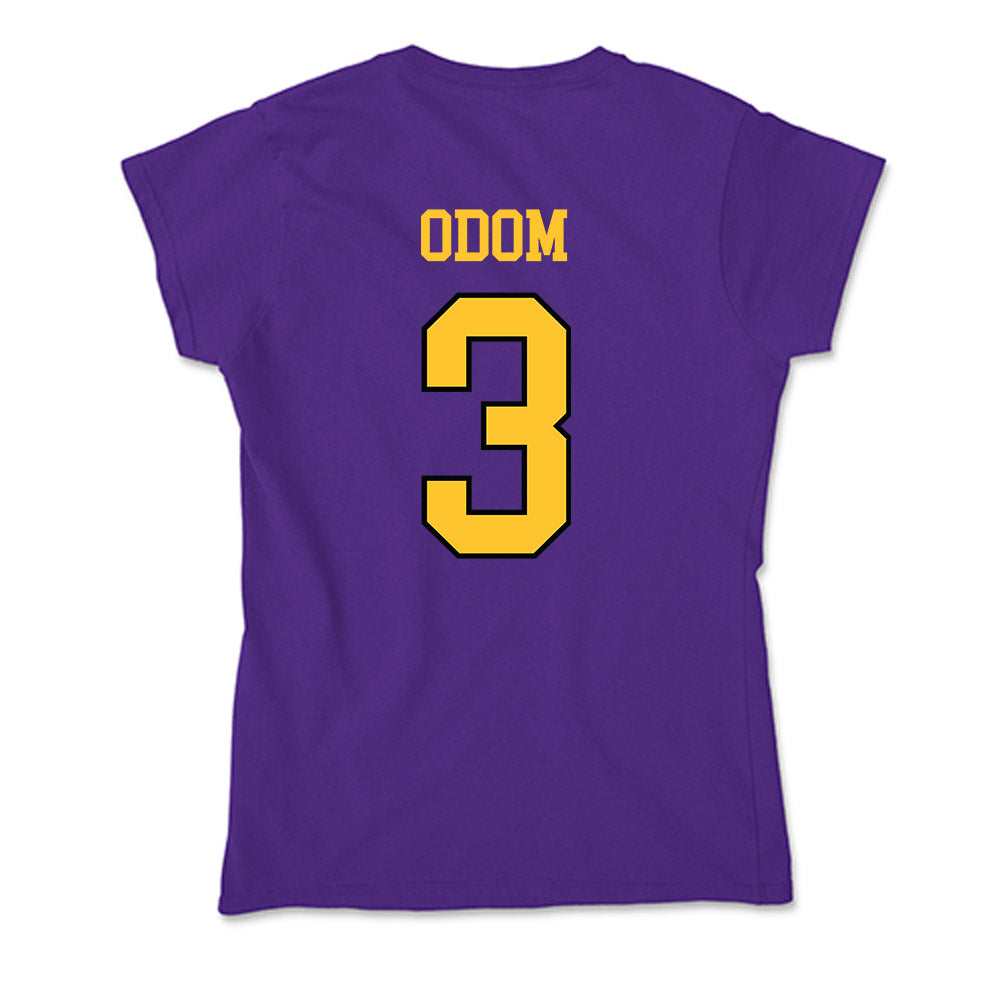 Montevallo - NCAA Men's Basketball : Ty Odom - Soft Style Women’s T-Shirt-1