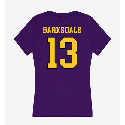 Montevallo - NCAA Men's Basketball : Adam Barksdale - Women's V-Neck T-Shirt-1