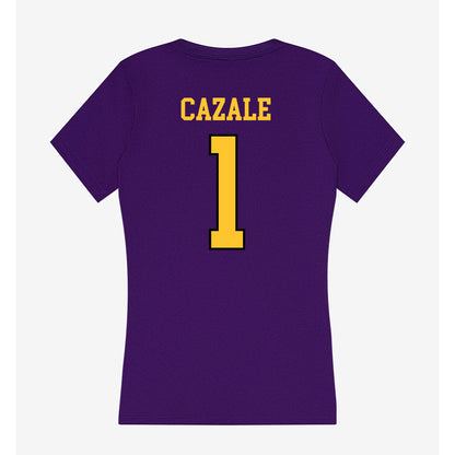 Montevallo - NCAA Women's Soccer : Jolie Cazale - Women's V-Neck T-Shirt-1