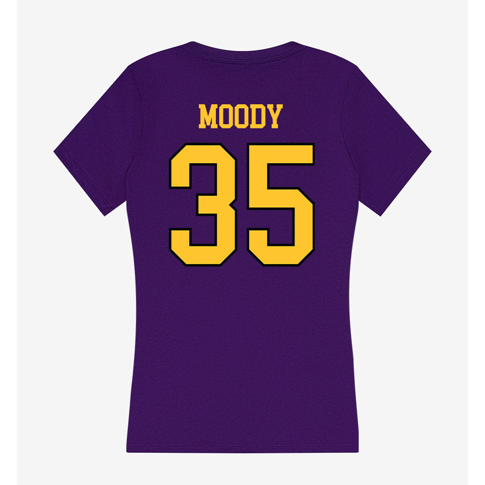 Montevallo - NCAA Men's Basketball : Miller Moody - Women's V-Neck T-Shirt-1