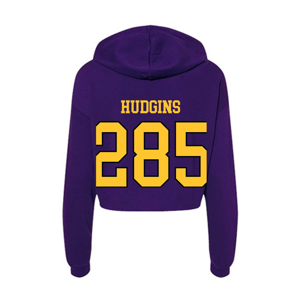 Montevallo - NCAA Wrestling : Jaxon Hudgins - Women's Crop Fleece Hoodie-1