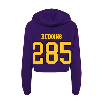 Montevallo - NCAA Wrestling : Jaxon Hudgins - Women's Crop Fleece Hoodie-1