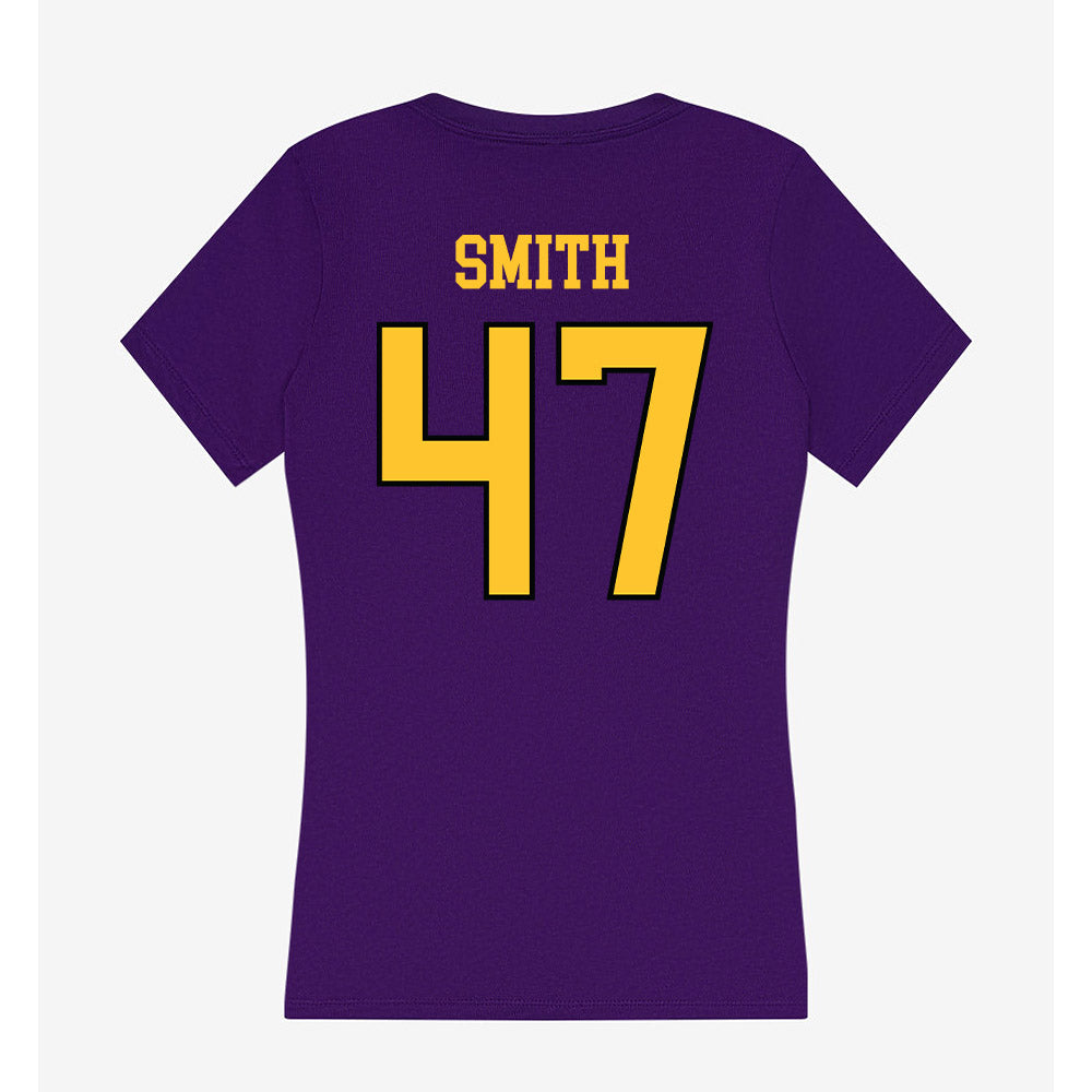 Montevallo - NCAA Men's Lacrosse : Kale Smith - Women's V-Neck T-Shirt-1