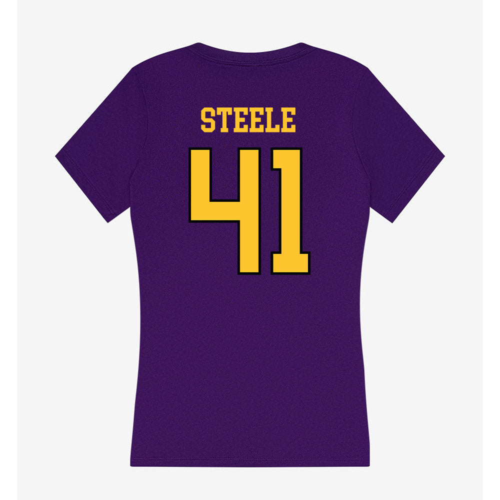 Montevallo - NCAA Baseball : Matthew Steele - Women's V-Neck T-Shirt-1