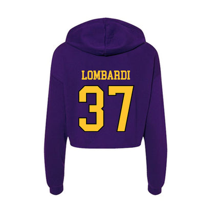 Montevallo - NCAA Men's Lacrosse : Frankie Lombardi - Women's Crop Fleece Hoodie-1